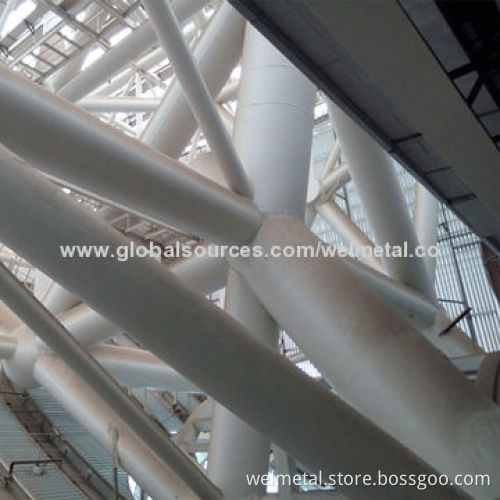 Prefabricated Metro Station and Airport Terminal Steel Frames with JIS, DIN, ASTM B695-2000 Marks